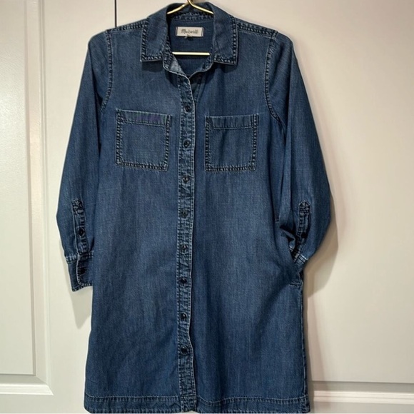 Madewell Denim Shirt Dress - Picture 3 of 6